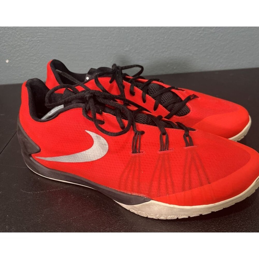 Nike Hyperchase Red Black Basketball Shoes Mens 14 705363-600 Gym Athletic Sport